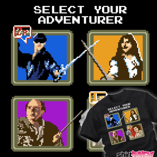 ShirtPunch Select Your Adventurer