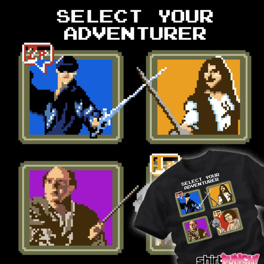 ShirtPunch Select Your Adventurer