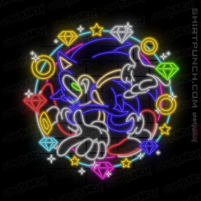ShirtPunch Sonic Neon