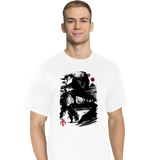 ShirtPunch The Bounty Hunter In The desert Sumi-e, view 4