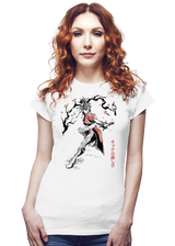 ShirtPunch The Kicking Beauty Sumi-E, view 3