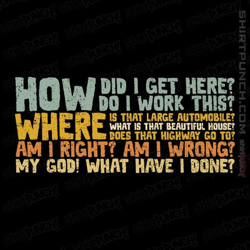 ShirtPunch Things I Ask Myself