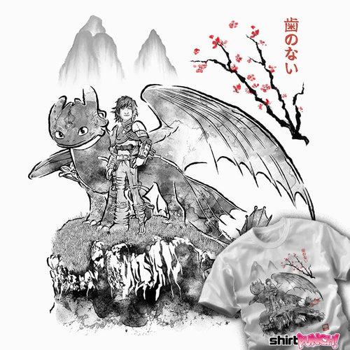 ShirtPunch Toothless Sumi-e