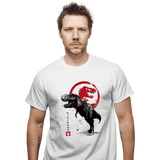 ShirtPunch Tyrannosaurus sumi-e halftones, view 2