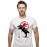 ShirtPunch Tyrannosaurus sumi-e halftones, view 5
