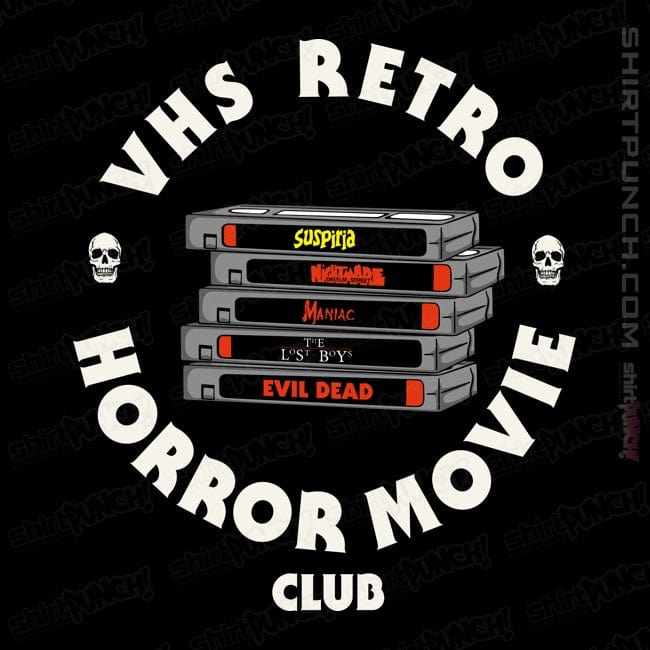 ShirtPunch VHS RETRO HORROR MOVIE CLUB