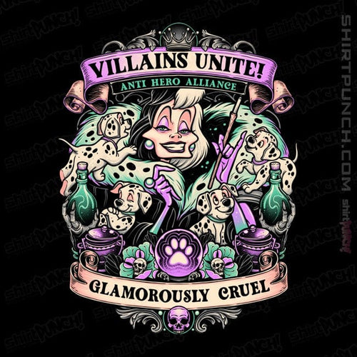 ShirtPunch Villains Unite Cruella
