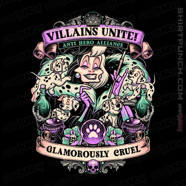 ShirtPunch Villains Unite Cruella
