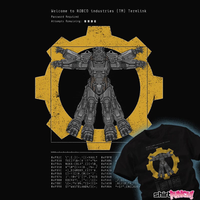 ShirtPunch Vitruvian Power Armor