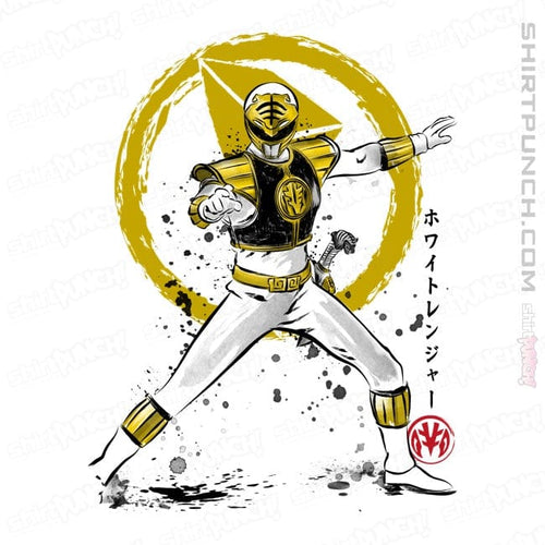ShirtPunch White Ranger Sumi-e