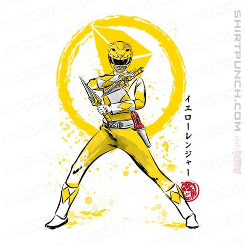 ShirtPunch Yellow Ranger Sumi-e