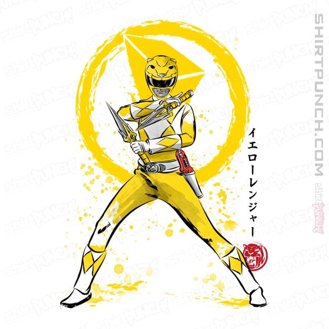 ShirtPunch Yellow Ranger Sumi-e