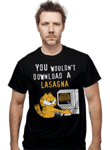 ShirtPunch You Wouldn't Download A Lasagna, view 2