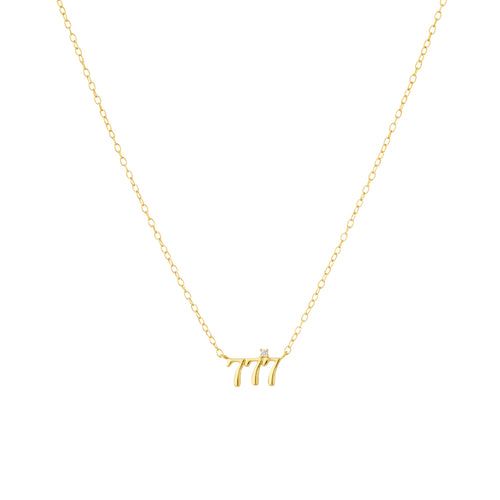 Silk Oil of Morocco Amici by Ella - Angel Number 777 Necklace
