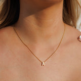 Silk Oil of Morocco Amici by Ella - Gold Initial Necklace, view 2