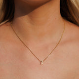 Silk Oil of Morocco Amici by Ella - Gold Initial Necklace, view 5