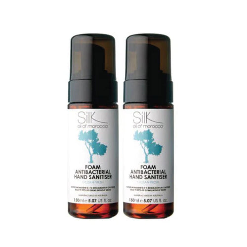 Silk Oil of Morocco - Ocean Fresh Antibacterial Foam Hand Sanitiser Duo