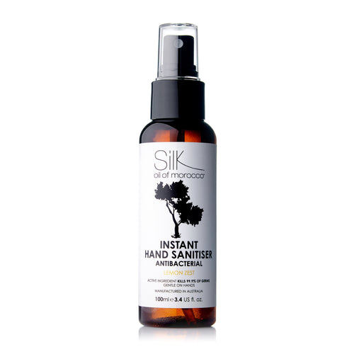 Silk Oil of Morocco - Lemon Zest Antibacterial Hand Sanitiser Spray
