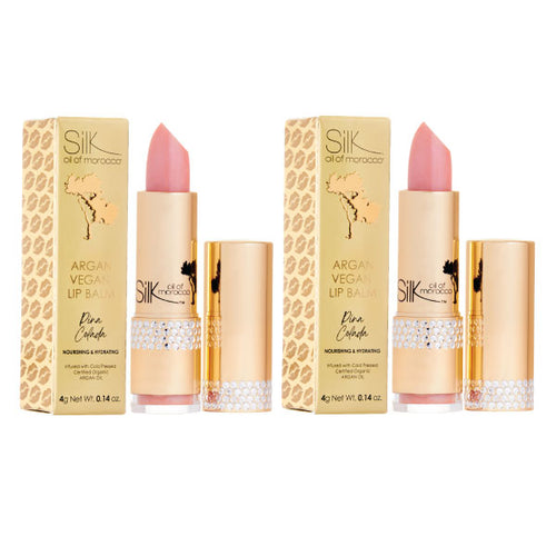 Silk Oil of Morocco - Argan Lip Balm - Duo Pack - Pina Colada - Value Pack