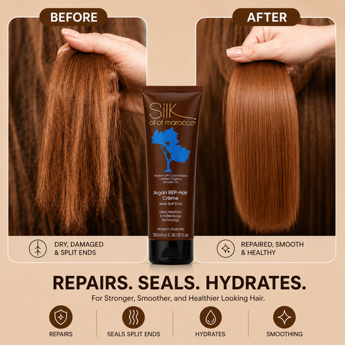Silk Oil of Morocco - Argan REP-Hair Protein Crème for Split Ends
