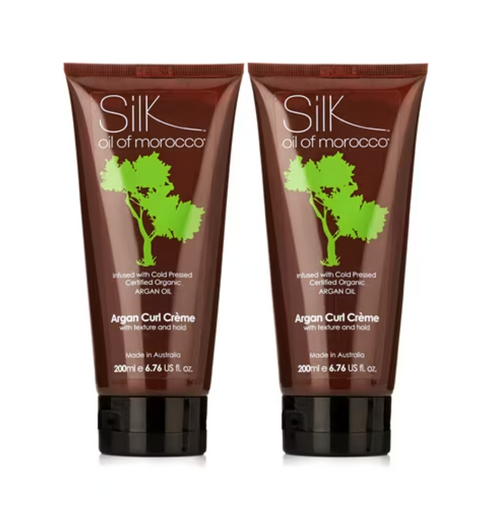 Silk Oil of Morocco Argan Curl Creme 200ml Duo - TVSN 146786