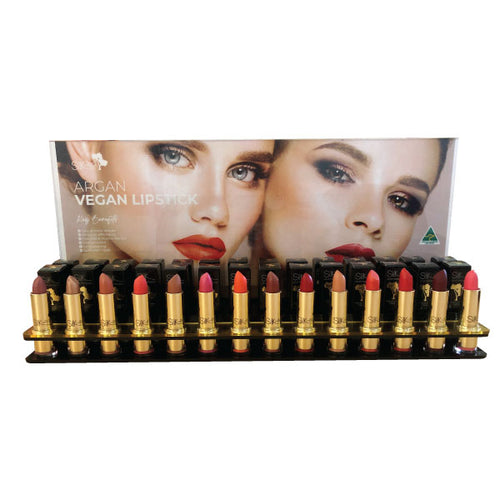 Silk Oil of Morocco Argan Vegan Lipstick Product Display Stand