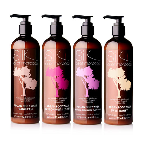 Silk Oil of Morocco - Rosé Reverie Argan Oil Body Wash Collection