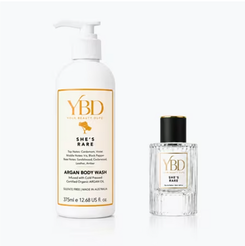 Silk Oil of Morocco Eau de Parfum 100ml & Argan Body Wash 375ml She's Rare - TVSN 149096