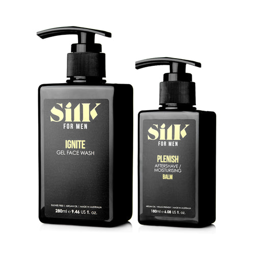 Silk Oil of Morocco Silk for Men - Cleanse & Calm Duo