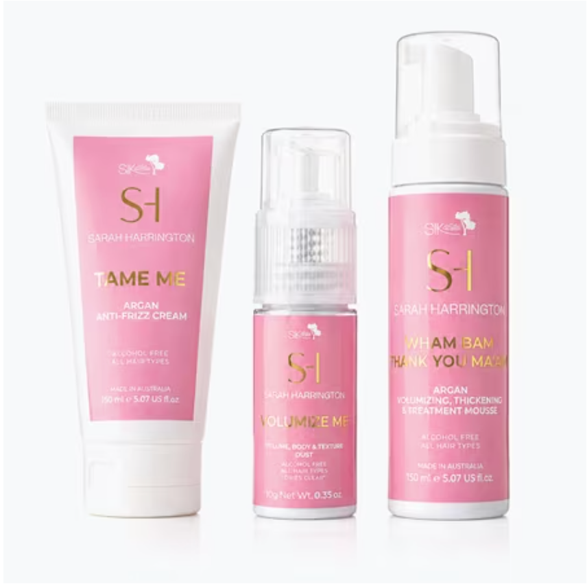 Silk Oil of Morocco Sarah Harrington Styling & Treatment Wonder Trio - TVSN 149261