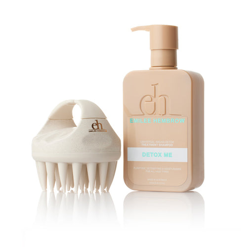 Silk Oil of Morocco Emilee Hembrow - Detox Me Argan Shampoo + Scalp Massager