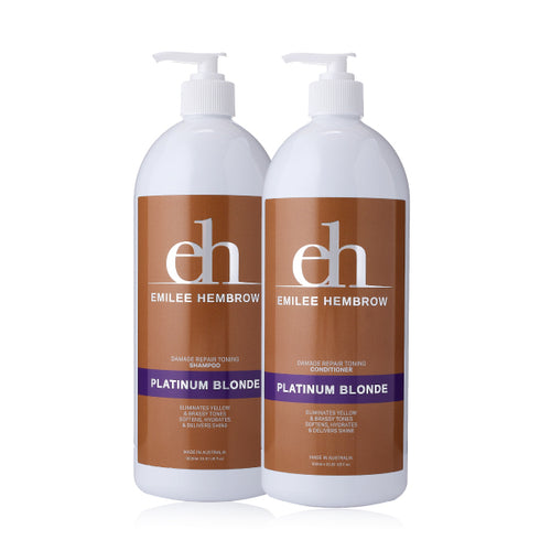 Silk Oil of Morocco Emilee Hembrow - Argan Platinum Blonde 1 Litre Duo