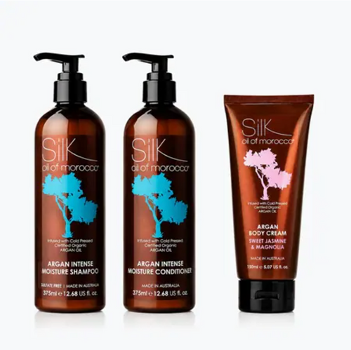 Silk Oil of Morocco Intense Moisture S & C w/Sweet Honey Body Creme - TVSN 149346