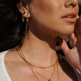 Silk Oil of Morocco Amici by Ella - Katerina Earrings (Medium), view 2