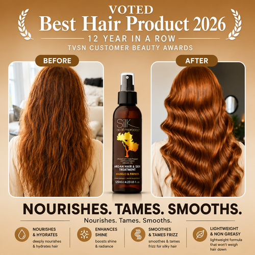 Silk Oil of Morocco - Mango & Papaya Argan Hair & Skin Treatment Serum