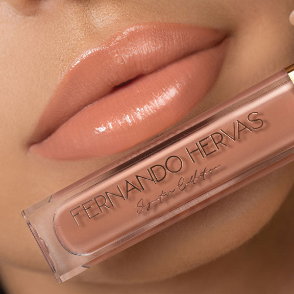 Silk Oil of Morocco Fernando Hervas - Nude 4 (Mid Tone Nude) Lip Shine Argan Gloss