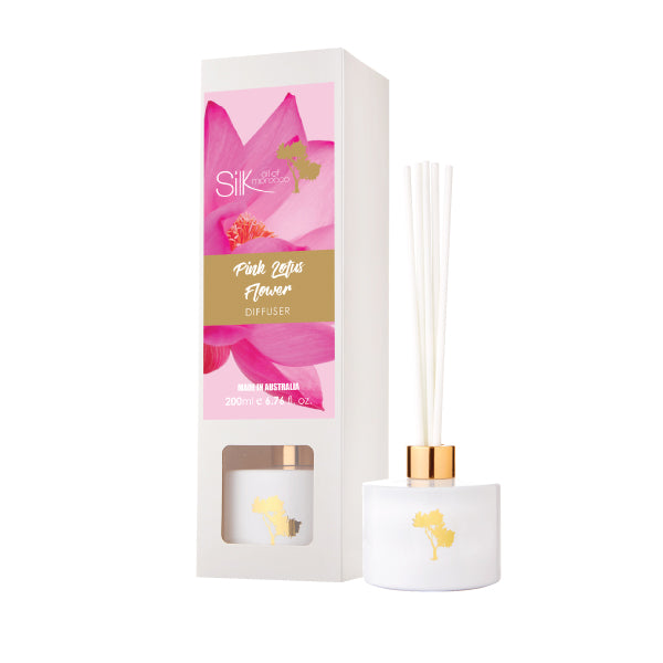 Silk Oil of Morocco Pink Lotus Flower Reed Diffuser