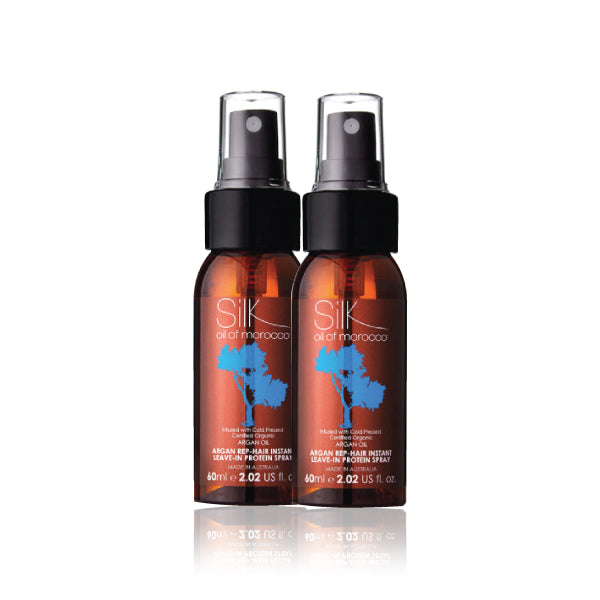 Silk Oil of Morocco - Rep-Hair Protein Spray 60ml Duo Value Pack