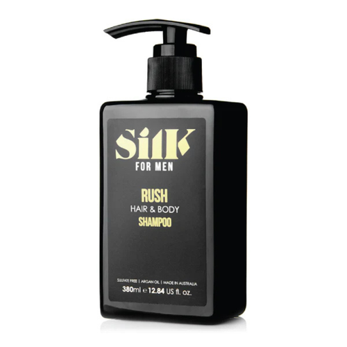 Silk Oil of Morocco Silk for Men - Argan Men's Hair & Body Shampoo Rush