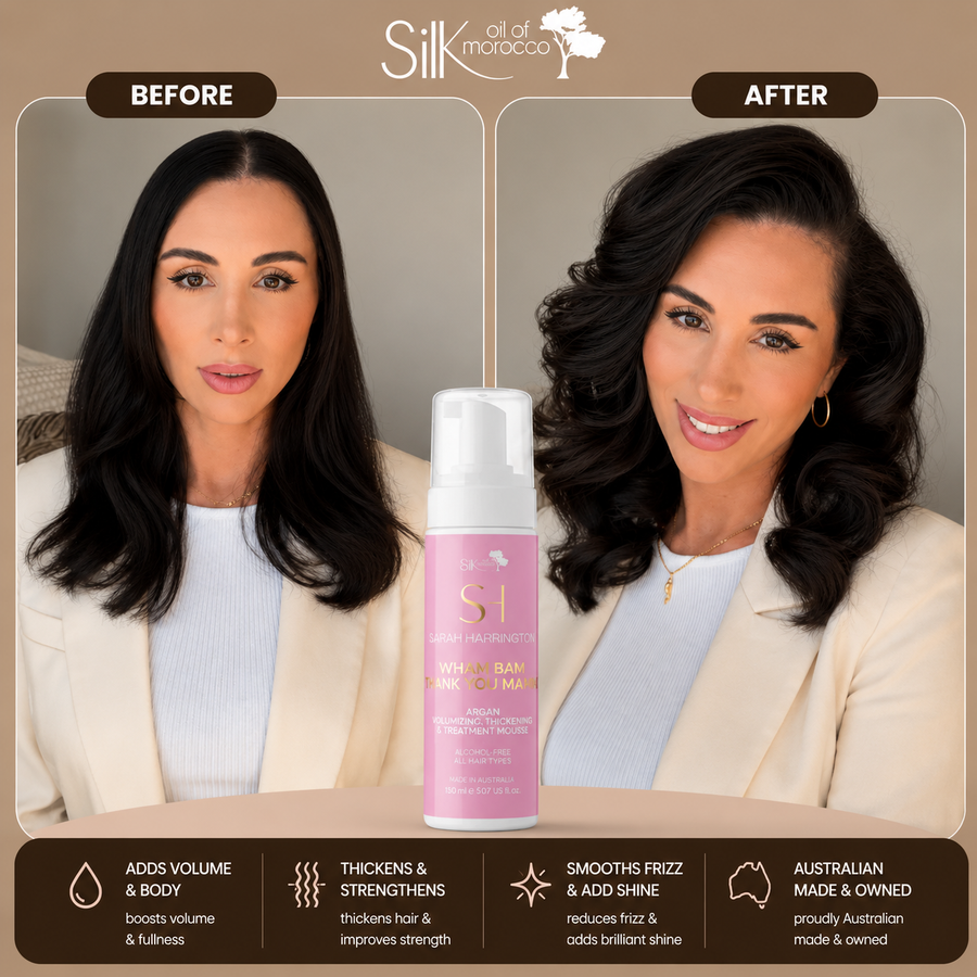 Silk Oil of Morocco Sarah Harrington - Wham Bam Thank You Ma'am Volumizing & Thickening Mousse