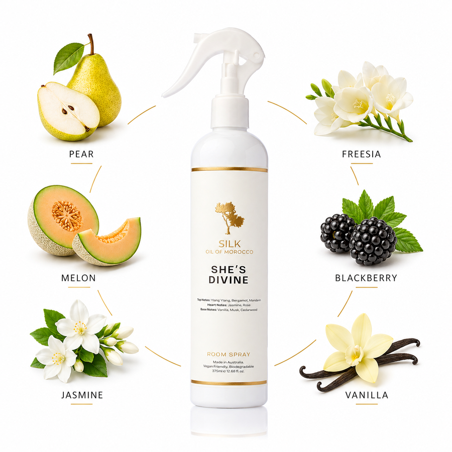 Silk Oil of Morocco Your Beauty Dupe She’s Divine Room Spray — Inspired by J’adore Dior