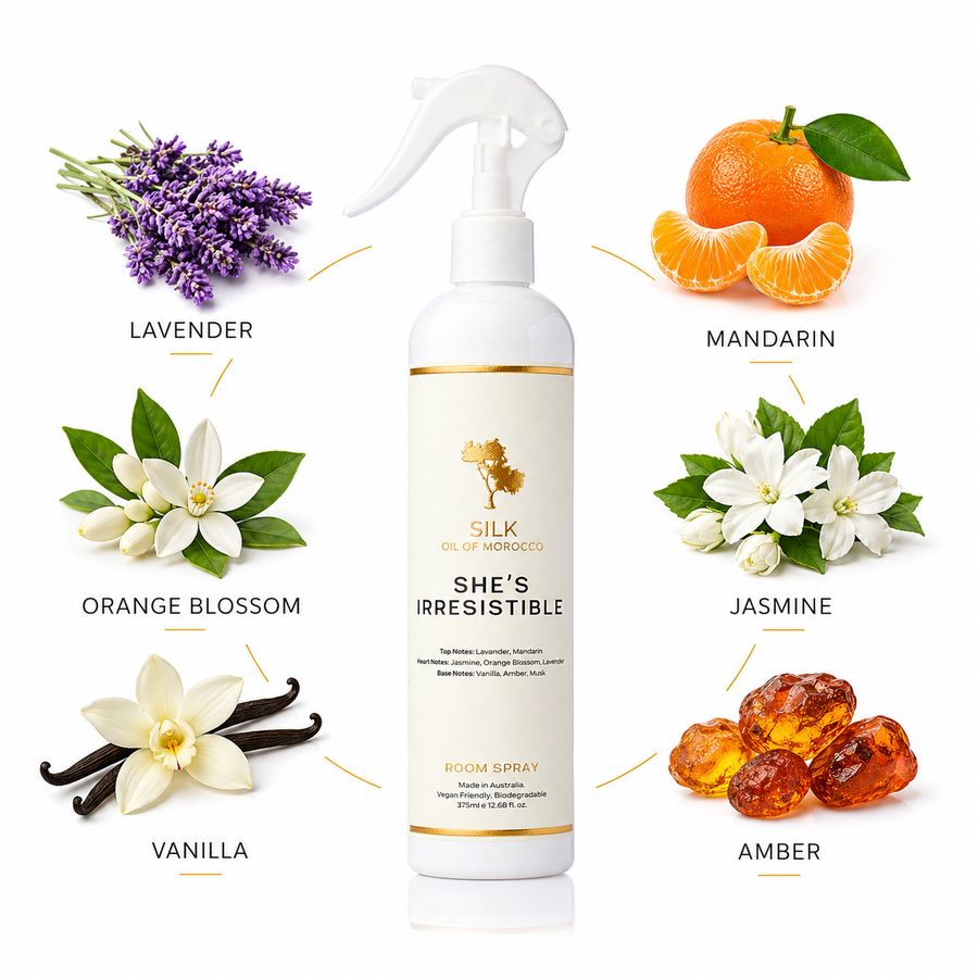 Silk Oil of Morocco Your Beauty Dupe She’s Irresistible Room Spray — Inspired by Libre YSL
