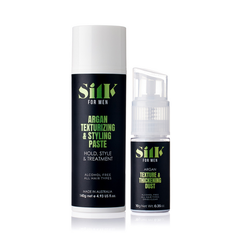 Silk Oil of Morocco Silk for Men - Men's Argan Styling Duo