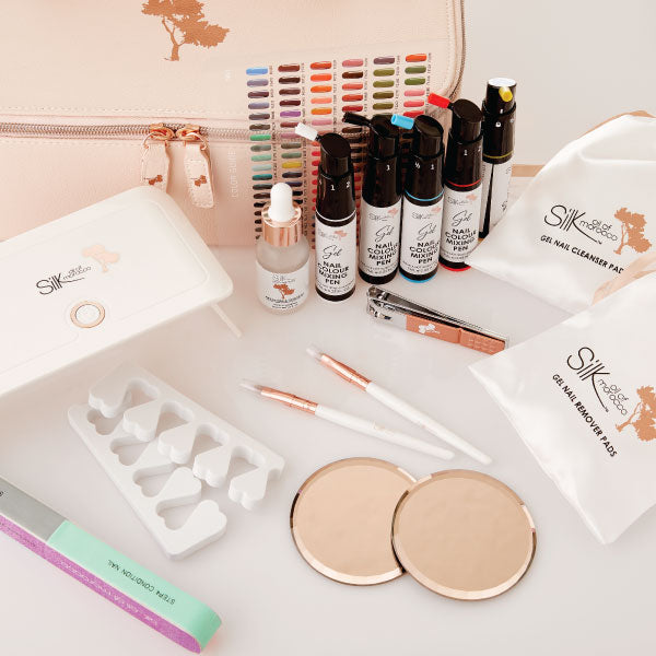 Silk Oil of Morocco - Gel Nail Pens Complete Kit (Gel Nails at Home!)