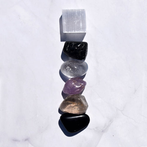 Silk Oil of Morocco - Protection Crystal Kit + Selenite