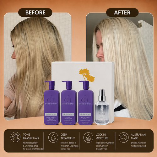 Silk Oil of Morocco Emilee Hembrow - Platinum Blonde Damage Repair Toning Argan Collection