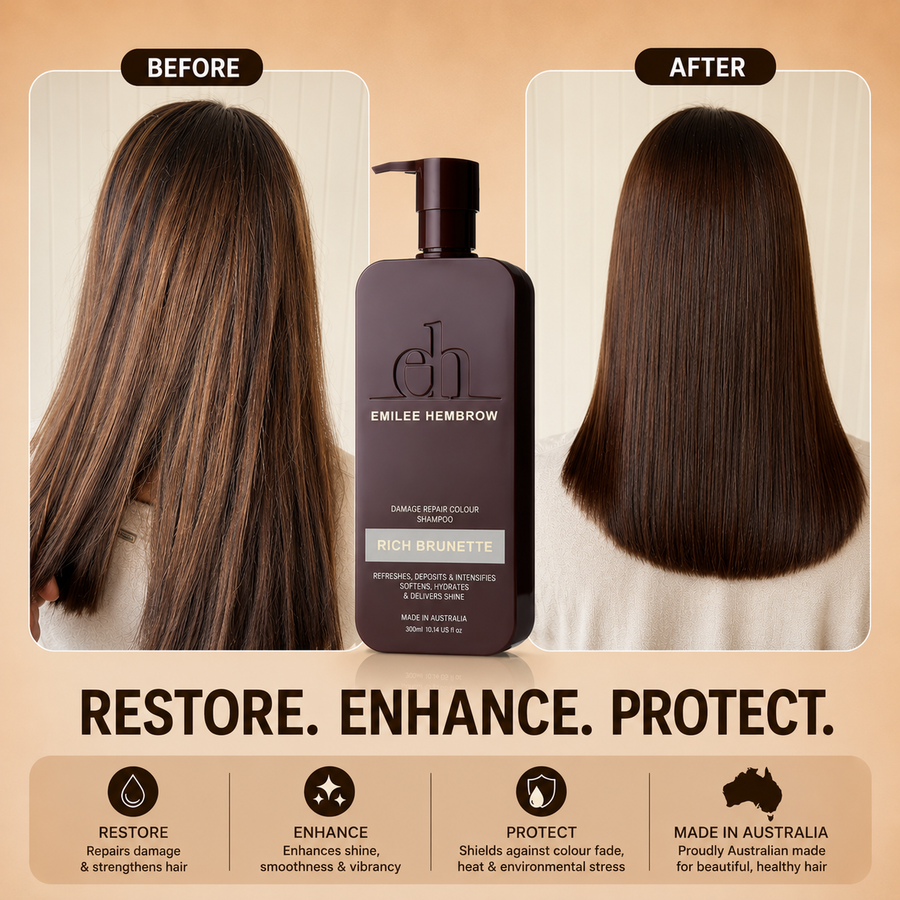 Silk Oil of Morocco Emilee Hembrow - Rich Brunette Damage Repair Argan Colour Shampoo