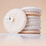 Silk Oil of Morocco - Microfibre Re-useable Makeup Remover Pads (2PK White & Cream), view 4