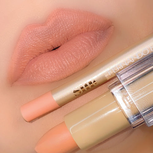 Silk Oil of Morocco Silk x Fernando Lip Kit - Nude 2 - Warm Peach Nude - Value Pack