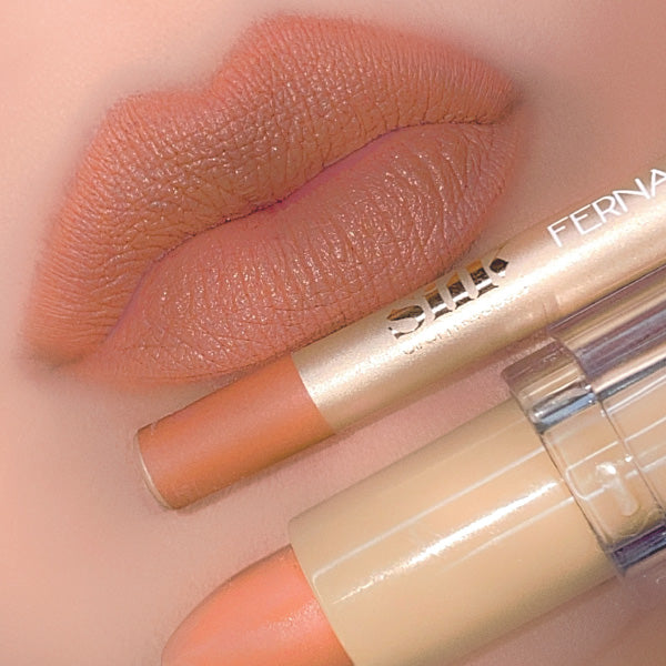 Silk Oil of Morocco Silk x Fernando Lip Kit - Nude 4 - Mid Tone Nude - Value Pack